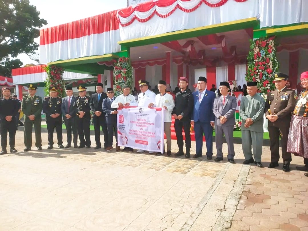 Pemkab Agara Gelar Upacara HUT Ke-80 RI Di Lapangan Jenderal Ahmad Yani Kutacane