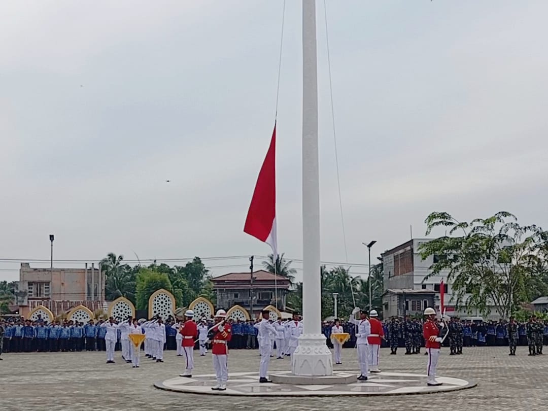 Bupati Ayahwa Irup Upacara HUT Ke-80 RI Di Aceh Utara, Ratusan WBP Terima Remisi