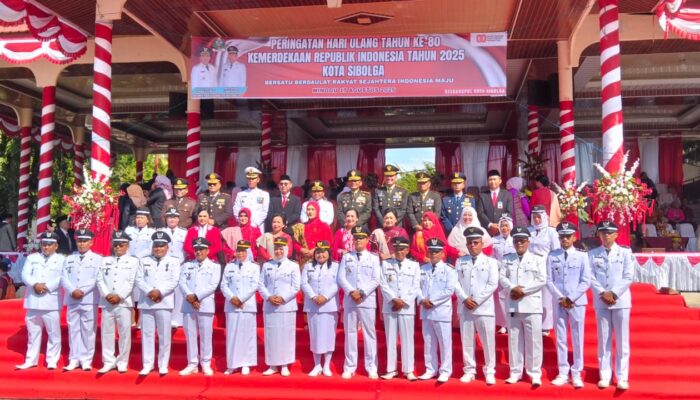 Khidmat Dan Meriah Upacara Peringatan HUT Ke-80 RI Di Sibolga