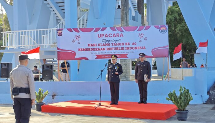 Kapolres Sabang Pimpin Upacara HUT Ke-80 RI Di Tugu Nol Kilometer Indonesia