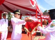 Perdana, Bupati Gus Irawan Pasaribu Pimpin Upacara HUT RI Pemkab Tapsel