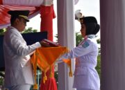 Jeffry Sentana Pimpin Upacara HUT Ke-80 RI Di Lapangan Merdeka