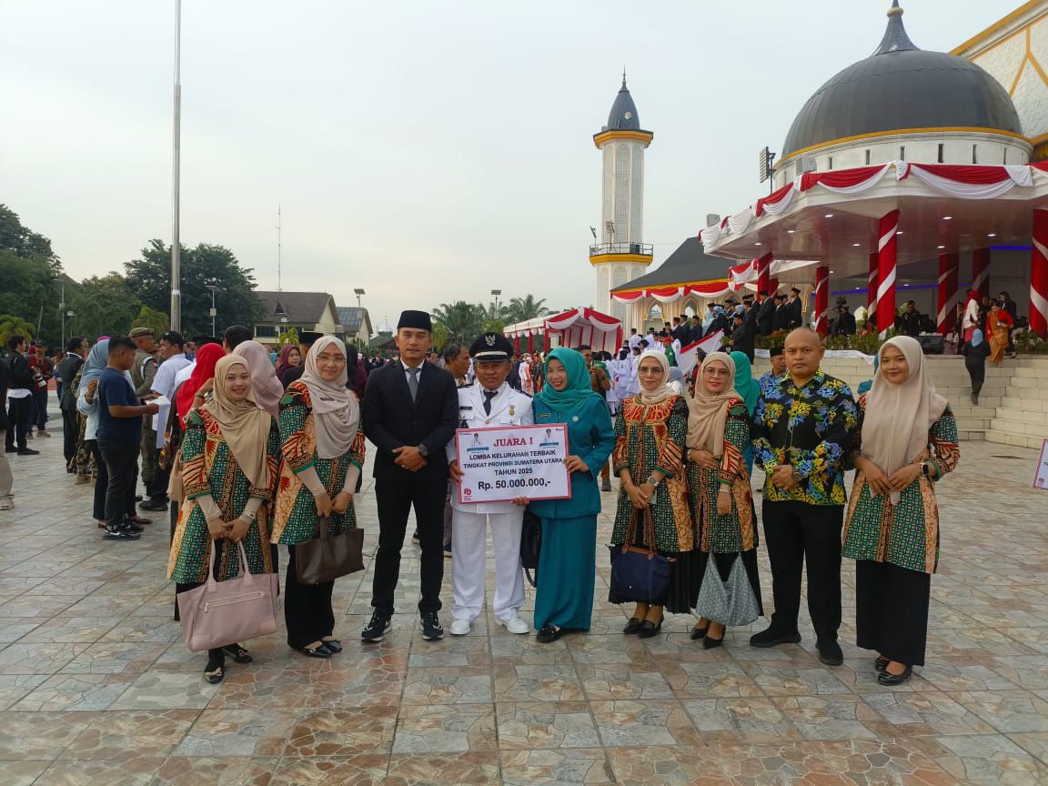 Suka Maju Raih Juara I Lomba Kelurahan Terbaik Tingkat Provinsi Tahun 2025