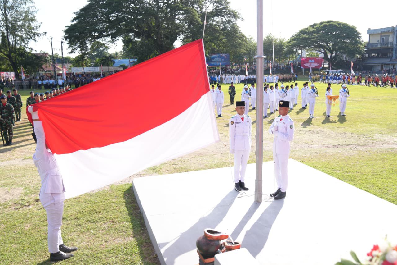 Upacara Peringatan HUT Ke-80 RI Di Sabang Khidmat