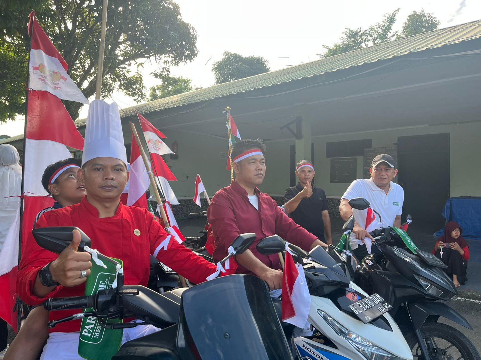 Peringati HUT RI Ke-80, Parkside Hotel Dan Kodim 0105/Aceh Barat Gelar Pawai Kebangsaan