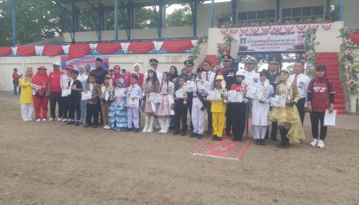 Upacara Penurunan Bendera Di Sei Lepan Sukses 