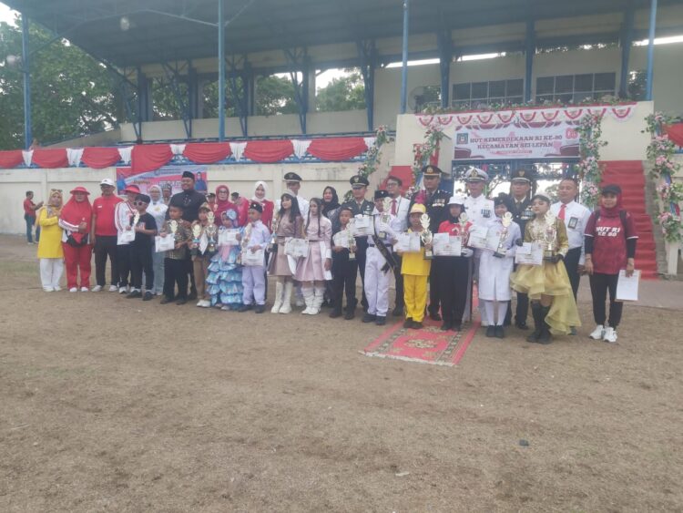 Upacara Penurunan Bendera Di Sei Lepan Sukses 