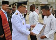 HUT Ke-80 RI, 14 WBP Rutan Kelas IIB Humbahas Kembali Ke Masyarakat