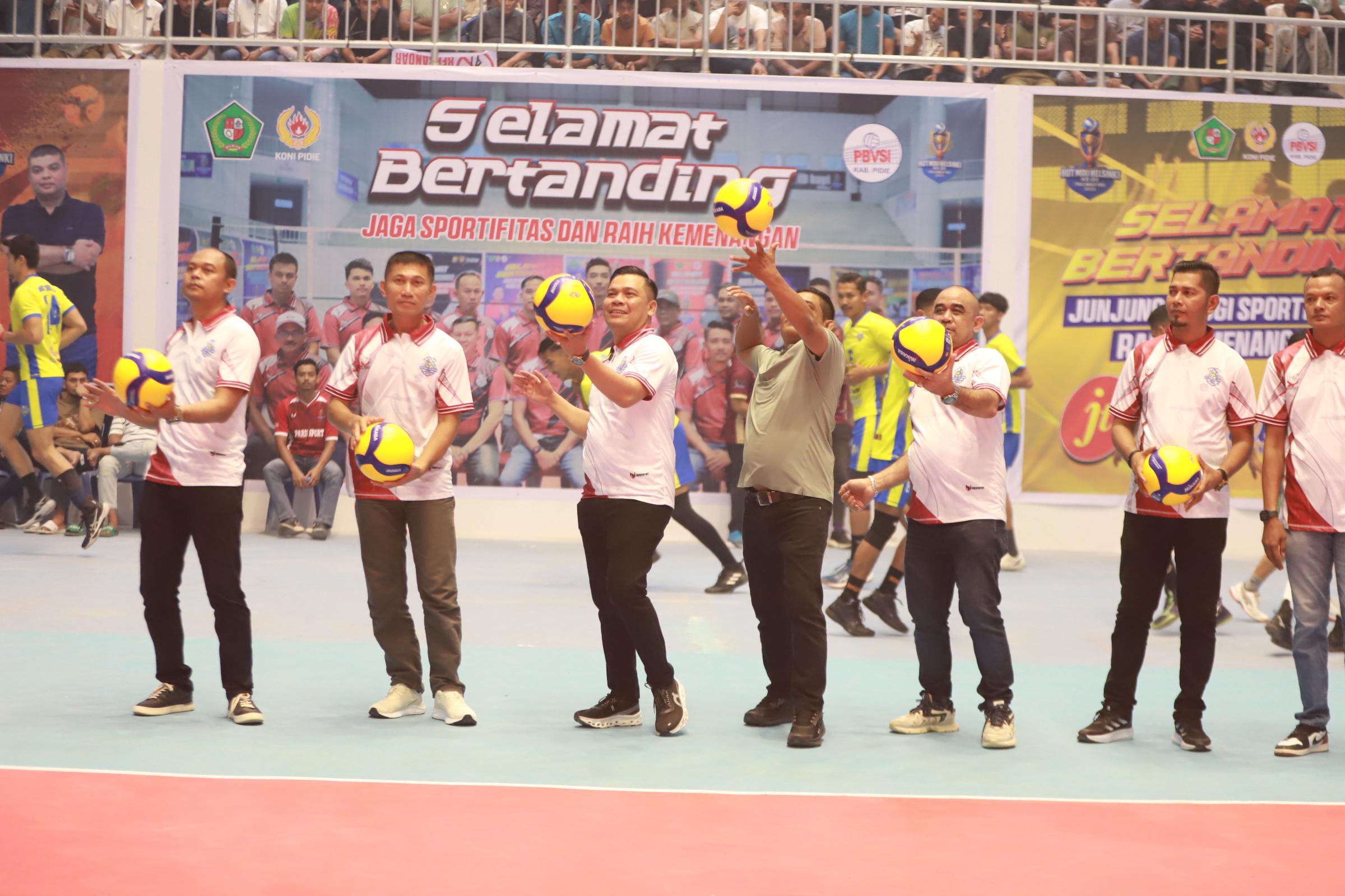 Turnamen Bola Voli Piala Bupati Sigli Resmi Dibuka