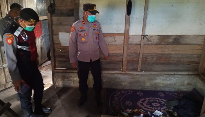 Polisi Olah TKP Penemuan Mayat Petani Di Bener Meriah