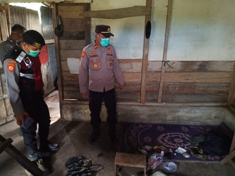 Polisi Olah TKP Penemuan Mayat Petani Di Bener Meriah