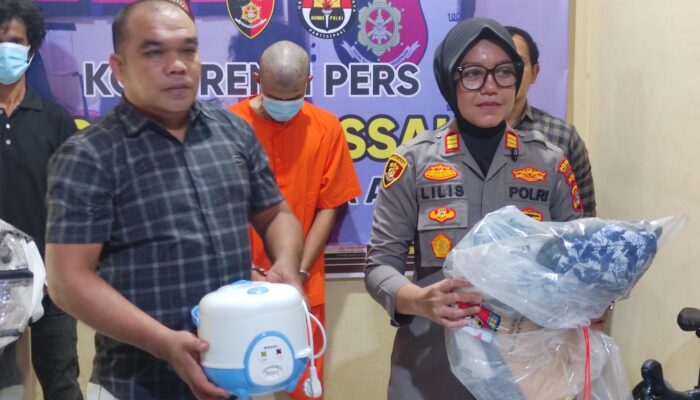 Polisi Tangkap Dua Pelaku Pencurian Di Aceh Besar, Kerugian Korban Capai Rp70 Juta