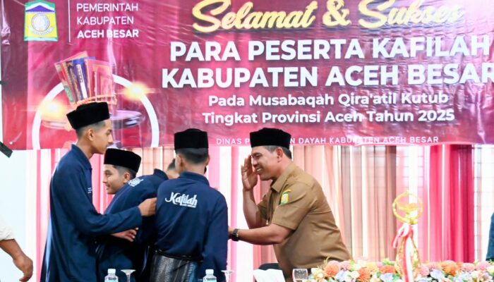 Lepas Kafilah Aceh Besar Ke Ajang MQK, Syech Muharram Siap Dukungan Penuh