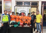 Polsek Parapat Tangkap 5 Laki-laki Dewasa Bersama Barbuk 2,7 Kg Ganja