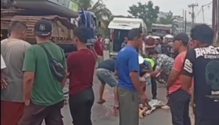 Kecelakaan Di Jalinsum Kotapinang, Wanita Pengendara Motor Meninggal Dunia