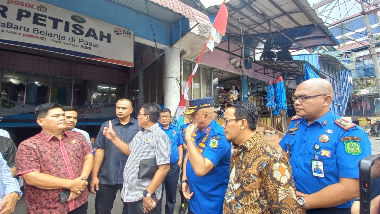 Sidak Pansus DPRD Raperda P2K, Alat Pemadam Kebakaran Di Pasar Petisah Dan Pusat Pasar Rusak