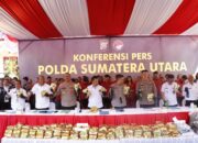 Polda Sumut, Polres Langkat Dan Binjai Ungkap 429 Kasus, Sita 206 Kg Sabu Dan Puluhan Ribu Ekstasi