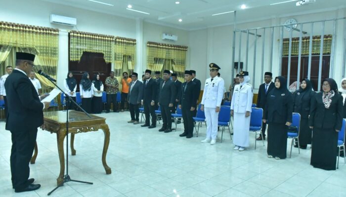 Bupati Aceh Tamiang Lantik 16 Pejabat Administrator