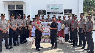 Pulang Cuti, 40 Siswa SIP Asal Polda Aceh Gelar Baksos Di Panti Asuhan