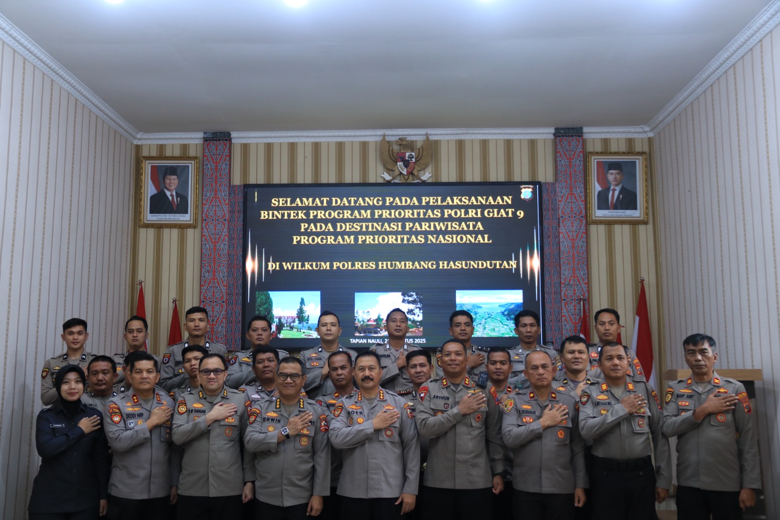 Polres Humbahas Tuan Rumah Bimtek Program Prioritas Polri