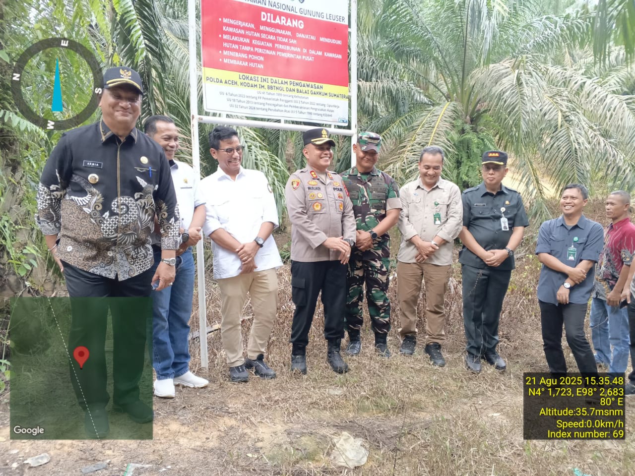 Bupati Armia: Tegakkan Hukum Bagi Pembabat TNGL