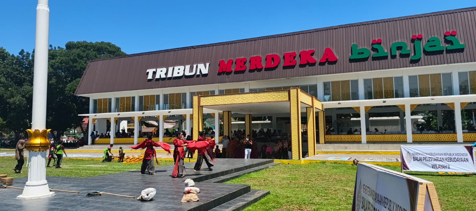 Serunya Festival Permainan Tradisional di Binjai, Ribuan Pelajar Ramaikan Lapangan Kota