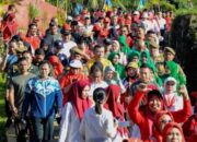 Wiwik, Adlin Jalan Santai Bersama Ratusan Warga Dolok Masihul