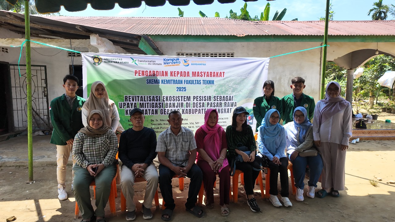 Tim Fakultas Teknik USU Laksanakan Pengabdian Masyarakat Di Langkat
