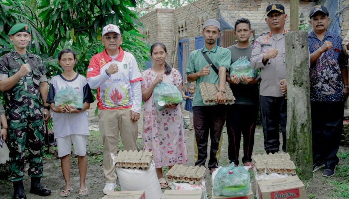 Bupati Simalungun Bersama Forkopimda Tinjau Rumah Korban Angin Puting Beliung