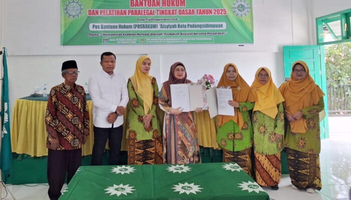 PD Aisyiyah Dan Dinas PPA P.Sidimpuan Jalin Kerja Sama Bantuan Hukum