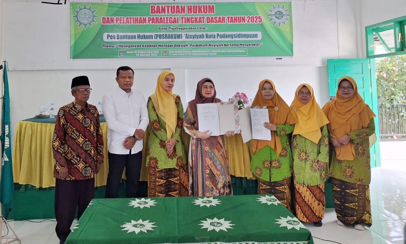 PD Aisyiyah Dan Dinas PPA P.Sidimpuan Jalin Kerja Sama Bantuan Hukum