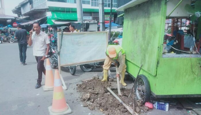 Tirta Keumuneng Langsa Perbaikan Jalur Pipa WTP 3, Distribusi Air Sementara Terhenti