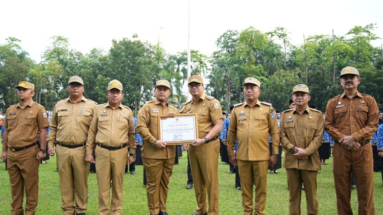 Pemkab Deliserdang Gelar Apel Pengantar Tugas Citra Effendi Capah Dan Penyerahan SK PPPK