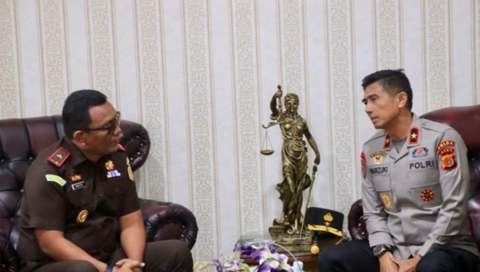 Kapolda Aceh Perkuat Sinergi Penegakan Hukum Dengan Kajati