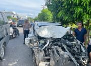 Honda CRV Anggota Dewan Hancur Bertabrakan Dengan Truk Fuso