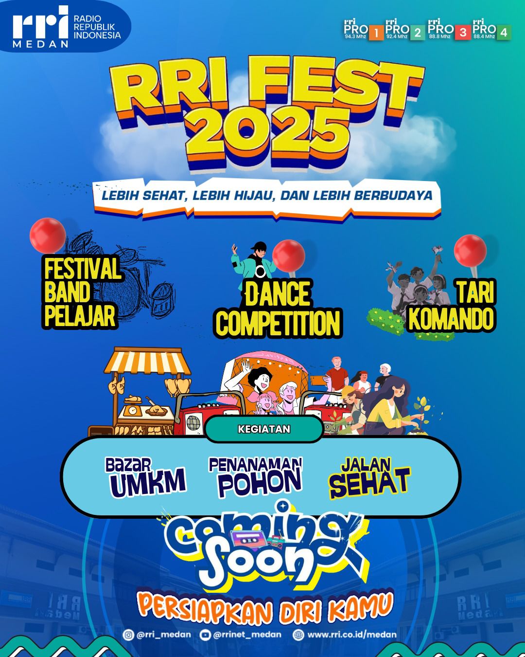 RRI Fest 2025 Dimulai 31 Agustus-2 September 2025, Ada Festival dan Penanaman Pohon
