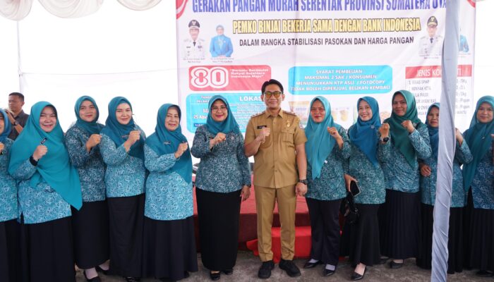 Stabilkan Harga Pangan, Pemko Binjai Gelar Gerakan Pangan Murah Serentak