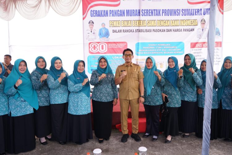 Stabilkan Harga Pangan, Pemko Binjai Gelar Gerakan Pangan Murah Serentak