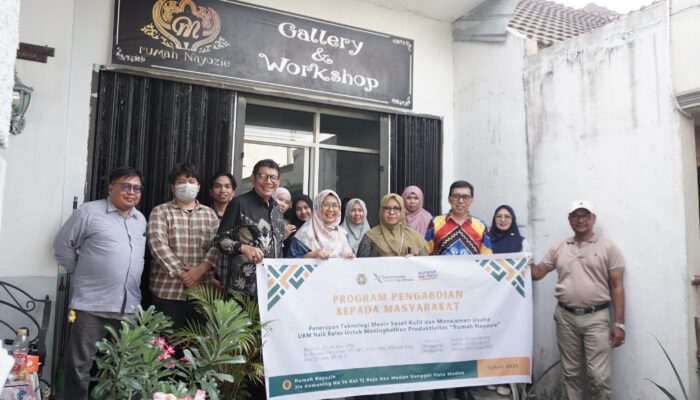 USU Tingkatkan Produktivitas UMKM “Rumah Nayozie” Dengan Teknologi Mesin Seset Kulit Dan Manajemen Usaha
