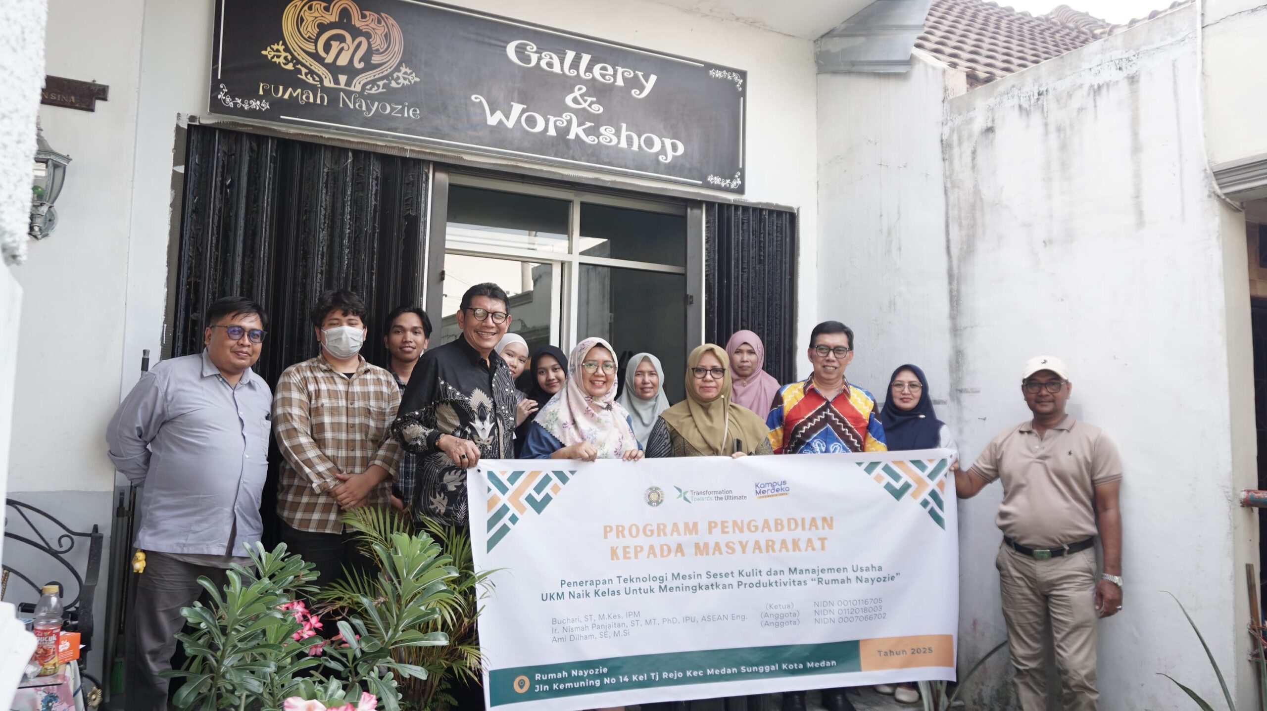 USU Tingkatkan Produktivitas UMKM “Rumah Nayozie” Dengan Teknologi Mesin Seset Kulit Dan Manajemen Usaha