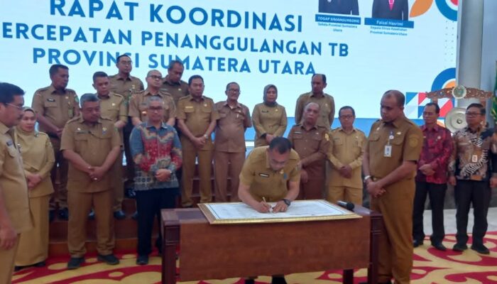 Pemkab Humbahas Teken Kesepakatan Bersama Penanggulangan TBC