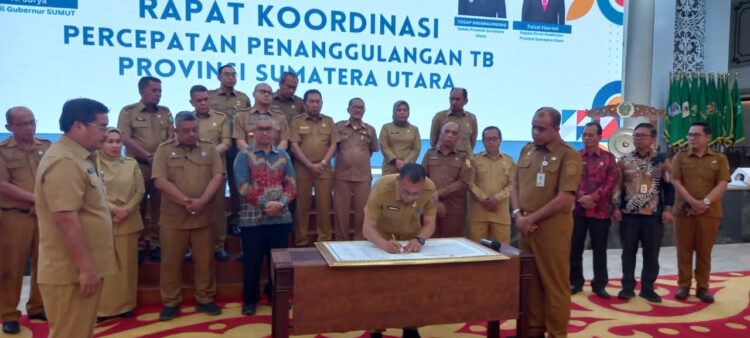 Pemkab Humbahas Teken Kesepakatan Bersama Penanggulangan TBC