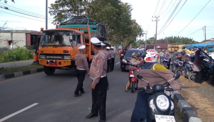 Satlantas Polres Nagan Raya Gelar Razia, Tindak Sejumlah Pelanggar Lalu Lintas