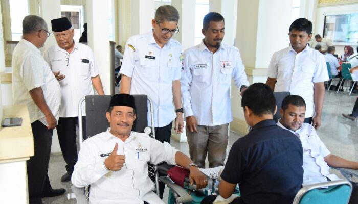 Wabup Ajak ASN Aceh Besar Rutin Donor Darah, Kumpulkan 84 Kantong