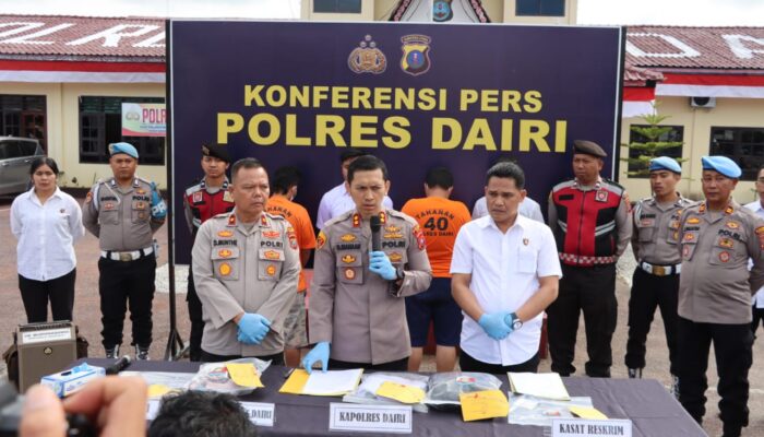 Polres Dairi Tangkap Dua Pria Pelaku Pencabulan Anak di Bawah Umur