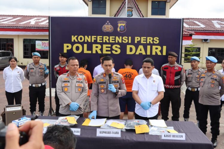 Polres Dairi Tangkap Dua Pria Pelaku Pencabulan Anak di Bawah Umur