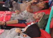 Polres Pematangsiantar Gelar Donor Darah Dan Anjangsana Sambut HUT ke-77 Polwan