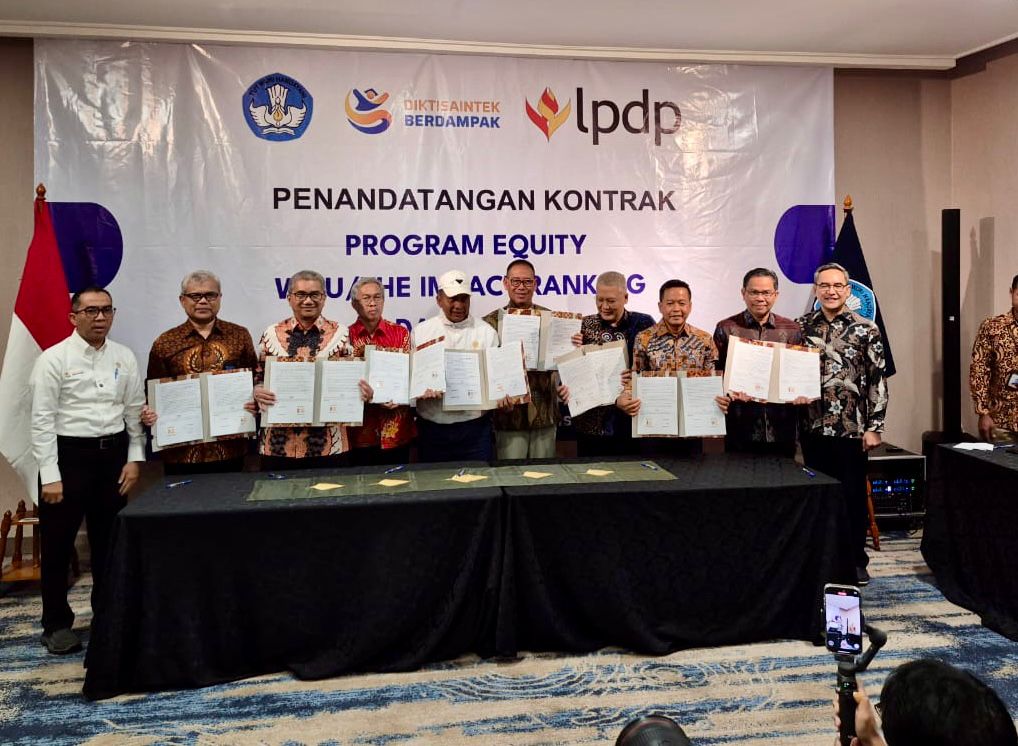 Rektor USU Tandatangani Program Equity 2025 World Class University