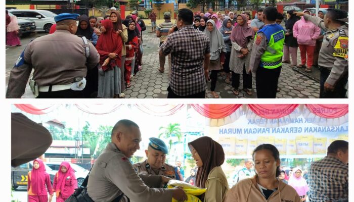 Polres Pelabuhan Belawan Gelar Gerakan Pangan Murah Di Dua Lokasi