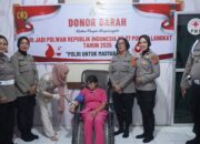 Polwan Polres Langkat Gelar Donor Darah 